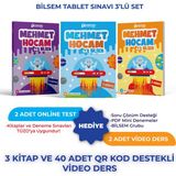 TEKNOOKUL Bilsem Tablet Sınavı Mehmet Hocam 3'lü Set İlköğretim Sınav Hazırlığı için Özel