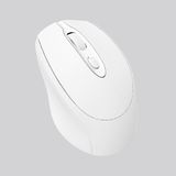 Teknopad Kablosuz Mouse Bluetooth Wireless Çift Mod'lu USB 2.4g Şarj Edilebilir 800/1200/1600DPI Işıklı Fare - Beyaz