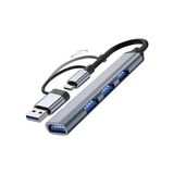 Teknopad USB Çoklayıcı, USB - 4 USB Girişli USB Çoğaltıcı, Type C USB Hub USB 3.0 4-Port Hub