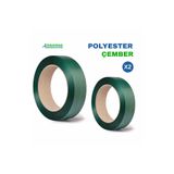 TEKNOPAK 2'Lİ 16MM X 080MM X 1300M Polyester Çember Şeridi