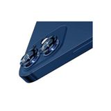 Teknoparkta Iphone 12 Mini Uyumlu Kamera Koruyucu Lens Mercek Metal Çerçeveli 2li Set Mavi Blue