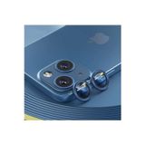 Teknoparkta Iphone 14 Plus Kamera Koruyucu Lens Mercek Metal Çerçeveli 2li Set Mavi Blue