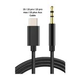 Teknoparkta Iphone 16 16 Pro 16 Pro Max 16 Plus 15 15 Pro 15 Pro Max 15 Plus Aux Kablo Type C Örgü Hasır Kablo
