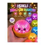 TEKNOPARKTA Işıklı Simli Squishy Çin Mantısı (BÜYÜK BOY) Stres Atan Yumuşacık Sıkılabilir Oyuncak