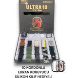 Teknoparkx 49 mm Ekranlı 10 Fonksiyonlu Akıllı Saat, Nabız ve Uyku Takibi Özellikli, Siyah Kordonlu Tknpx- - Renkli - Standart