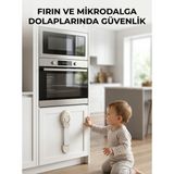Teknoparkx Bebek Güvenlik Dolap Kilidi Çok Amaçlı Çocuk Emniyet Kilit Sistemi - Lisinya - Çok Renkli - 10 cm