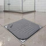 Teknoparkx Buffer® Gri kare Evye Gider Koku Önleyici Silikon Mat – Lavabo Süzgeç ve Haşere Engelleyici