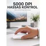 Teknoparkx Kablosuz Bluetooth Oyuncu Mouse Sessiz Tıklama Ergonomik Wireless Fare - Lisinya - Çok Renkli