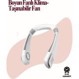 Teknoparkx Kanatsız Boyun Tipi Fan | Giyilebilir Serinletici, Düşük Sesli, Hafif Abs Gövde, USB Şarj Edil - Çok Renkli