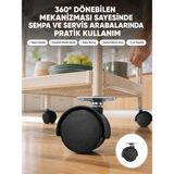 Teknoparkx Mobilya Tekerleği 6 cm Kilitsiz Tekli Satış - Lisinya - Çok Renkli