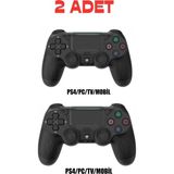 Teknoparkx Siyah Wireless Bluetooth Joystick Ps4 Uyumlu Titreşimli Oyun Kolu 1 Yıl Garantili TKNPX-4342 - Renkli
