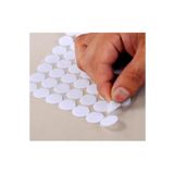 Teknor 100 Adet Arkası Yapışkanlı Yuvarlak Cırt Cırtlı Bant, Kaliteli Bant, Çap 1cm, (beyaz) Yapışk