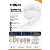 Teknor Beyaz Fermuar 20 Metre 40 Başlık T5