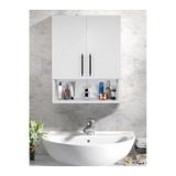 Teknor Çok Amaçlı Banyo Dolabı, Ecza Dolabı, 2 Kapaklı Dolap Beyaz