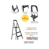 Teknor Kutlu Dayanıklı 2+1 Metal Basamaklı Merdiven