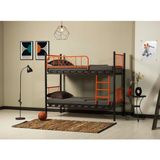 Teknor Metis 90X190 ve 90X200 Yatak Ölçülü Genç Çocuk Odası Metal Ranza - 90 x 190 cm - Turuncu