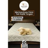 Teknor Tek Kişilik Merinos Kuzu Yünü Yorgan (%100 DOĞAL MERİNOS KUZU YÜNÜ) 155 X 215 Cm Ebat