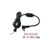 TEKNOSANAY 5.5*2.5 L Tip Standart Uç Notebook Adaptör Kablosu 5.5x2.5 Mm Adaptör Tamir Kablo