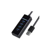 Teknosepetim 4 Port Usb Hub 3.0 Usb Çoklayıcı Usb Çoğaltıcı Switch Port Işıklı Kablo Toplayıcı, Nocolor-Aa5205D0