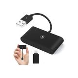 Teknosepetim Android Telefon Için Kablosuz Carplay Adaptör Kablosuz Oto Araç Car Play Tak Çalıştır Dongle Usb-C