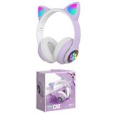teknosepetim Kedi Kulaklık Rgb Işıklı Bluetooth Kulaklık Kablosuz Extra Bass Kart Girişli Cat Mikrofonlu