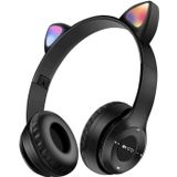 teknosepetim Mikrofonlu Işıklı Renk Değiştiren Cat Kedi Kulaklık siyah gamer Kulaklığı P47m Kulaklık çocuk Yetişkin Uygun, Teknosepetim, Small