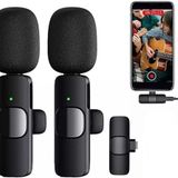teknosepetim Mini Kablosuz Yaka Mikrofonu 360° Çok Yönlü Yaka Mikrofonu Gürültü Azaltma Type-C Android Akıllı Telefon ile Uyumlu YouTube için Tablet Facebook Canlı Akış Video Kaydı Vlog Röportaj Çevrimiç-Wsolar