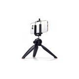 Teknosepetim Mini Tripod Telefon Fotoğraf Makinesi Tutucu Video Selfie Tripot Siyah Küçük 12.5 Cm