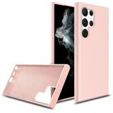 Teknosepetim Samsung Galaxy S25 ULTRA ile Uyumlu PU DERİ Kılıf İçi Kadife Metal çerçeve Darbeye Karşı Koruyan İnce Derİ Hissi [Galaxy S25 Ultra PU DERİ] (AÇIK PEMBE PU DERİ)