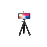Teknosepetim Tek Ebat Cep Telefonu Için Ahtapot Tripod Selfie Mini Esnek Masa Üstü Stand (T-1) Siyah Sabitleyici