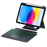 Teknosepetim Touchpad ile Uyumlu Bluetooth Klavyeli Tablet Kılıfı Premium Kalem Bölmeli Led ışıklı Ayarlanır Standlı Kalem Bölmeli