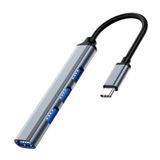 Teknosepetim Type-C Girişli USB Çoğaltıcı 4 Hub Çevirici Çoklayıcı - 4 Portlu USB 3.0 Macbook ve iPhone İçin OTG