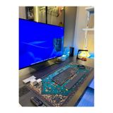 teknoservis 90 x 40 cm Halı Desenli Kaydırmaz Taban Speed Hızlı Yüzey Mousepad Masa Matı