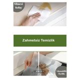 Teknoşık 45x300 Cm Şeffaf Kaymaz Raflık Örtü Kalın Eva PVC Malzeme Mutfak Dolabı İçin