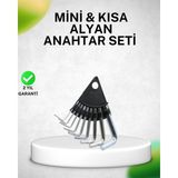 Teknoşık 9 Parça Alyan Anahtar Seti Isıl Işlem Görmüş Dayanıklı Çelik - Çok Renkli