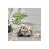 Teknotel 28 cm Siyah Metal Banyo Organizeri