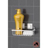 Teknotel Delme Vida Matkap Yok! Easyfıx Yapıskanlı Tek Katlı Banyo Rafı Beyaz Ef241