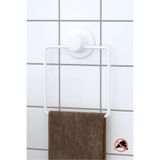Teknotel Delme Vida Matkap Yok! Vakumlu, Yapışkanlı Kare Havluluk Beyaz DM234