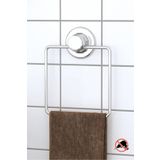 Teknotel Delme Vida Matkap Yok! Vakumlu, Yapışkanlı Kare Havluluk Krom DM234