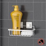Teknotel Easyfıx Yapıskanlı Tek Katlı Banyo Rafı Beyaz Ef241 Beyaz
