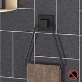 Teknotel EF233 Easyfix Mat Siyah Üçgen Yapışkanlı Havluluk