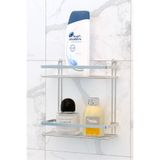 Teknotel İki Katlı Banyo Rafı Şampuanlık Krom ES067