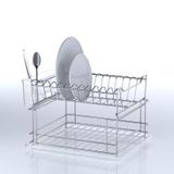 TEKNOTEL İKİ KATLI MODÜLER TABAKLIK BULAŞIKLIK KROM KB010