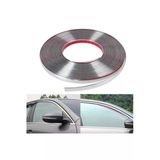 Teknotik 18 Mm 3D Dekoratif Krom Nikelaj Şerit Çıta Panjur Kalın Şerit 5 Metre