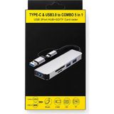 Teknotok Fa Aksesuar Imeng 5in1 USB 3.0 Type-C 3 Port Hub Sd/tf Kart Okuyucu - Çok Renkli