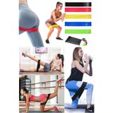 Teknotrust 5'li Set Aerobik Bandı, Fitness Egzersiz Direnç Lastiği, Crossfit Kas Germe ve Jimnastik Seti, Çok Renkli