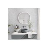 teknotrust ayna,yuvarlak ayna,banyo aynası Beyaz Dekoratif Yuvarlak Duvar Aynası 45cm