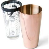 TeknoTrust Bakır Kokteyl Shaker 700 ml, şık ve kullanışlı ev ve bar aksesuarı - Altın