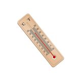 teknotrust Büyük Ahşap Termometre 5-25 Cm Oda Sıcaklığı Ve Sıcaklık Ölçme Termometresi Civalı Duvar Askılı