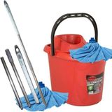 Teknotrust Büyük Boy Temizlik Seti, Metal Sap, Mikrofiber Havlu Mop Ve Paspas